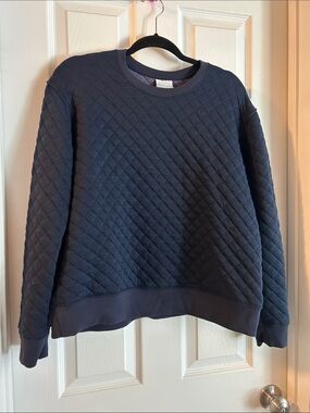 Columbia Sportswear Quilted Crewneck Sweatshirt - Navy